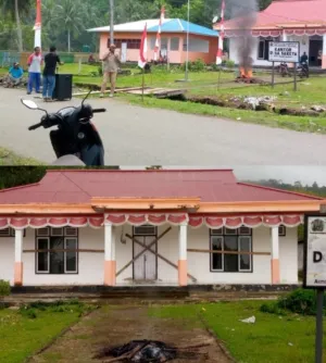 Pelaku Tipikor DD Di Halsel Makin Brutal Ratusan Warga Kembali Palang Kantor, Desak Bupati Copot Kades Saketa