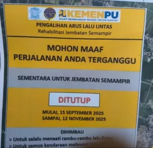 Jembatan Semampir Kediri Ditutup Total Mulai 15 September, Rehabilitasi Ditarget Rampung Dua Bulan