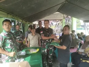 Gerakan Pangan Murah Serentak  Danrem 121/Abw Brigjen TNI Purnomosidi Bersama TNI-Polri dan Bulog Bersinergi Wujudkan Swasembada Pangan