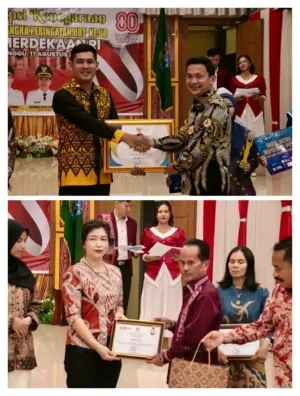 Rayakan HUT RI Ke 80, Pemkab Sintang Gelar Resepsi Kenegaraan, Bupati Sintang Ajak Jaga Persatuan