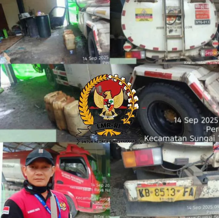 Supir Tanki Pertamina Kencing Di Sebuah Warung Sekaligus Penampung BBM Ilegal Milik (S) 