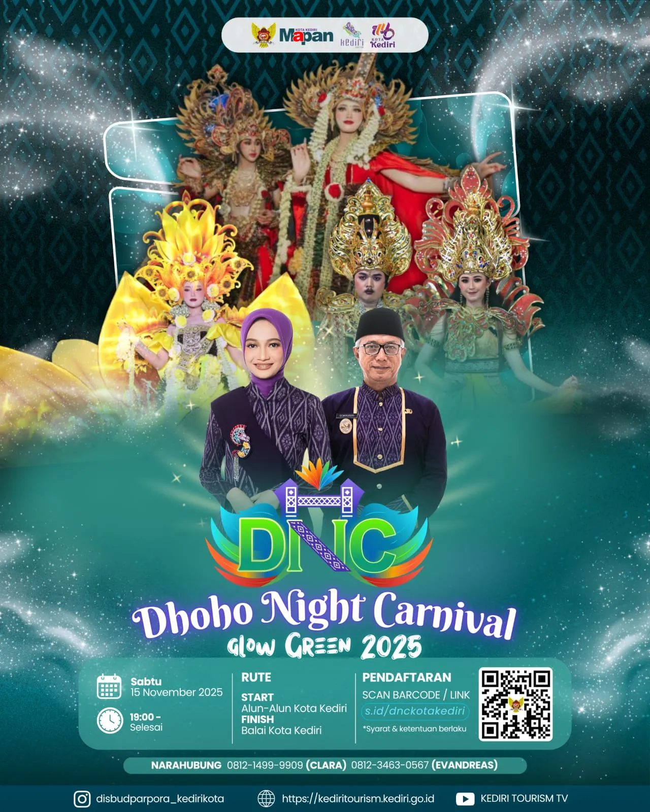 Dhoho Night Carnival 2025 Usung Tema “Glow Green”, Angkat Kreativitas Ramah Lingkungan Dan Juga Berhadiah Total 9,5JT Rupiah
