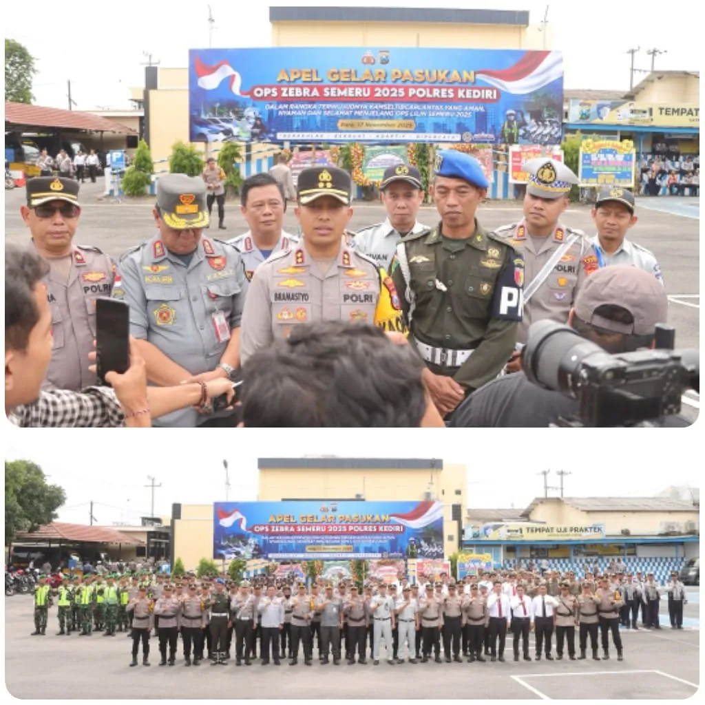 Polres Kediri Fokuskan Delapan Pelanggaran Prioritas di Operasi Zebra 2025, Simak Apa Aja