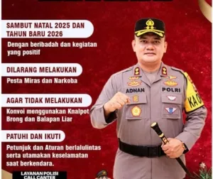 Jelang Perayaan Natal, Kapolres Taliabu Ajak Seluruh Elemen Masyarakat Jaga Kamtibmas Agar Tetap Kondusif