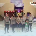 Operasi Lilin Kie Raha 2025, Polda Malut Amankan Gereja di Kota Tidore Kepulauan