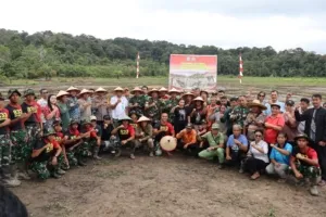 Dukung Asta Cita Presiden Republik Indonesia dalam Ketahanan Pangan, Kasrem 121/Abw hadiri Tanam Padi Perdana di lahan seluas 4,2 Hektar