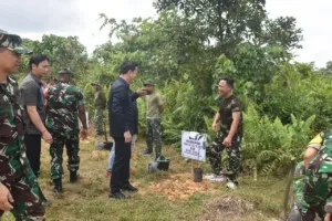 Wabup Sintang Hadiri Peninjauan Lokasi TMMD di Masuka Sintang