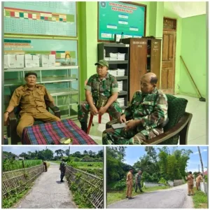 Peninjauan Jembatan Rusak di Dusun Setono – Tales, Warga Harap Segera Ada Pembangunan