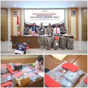Operasi Pekat Semeru 2026, Polres Kediri Ungkap 142 Kasus