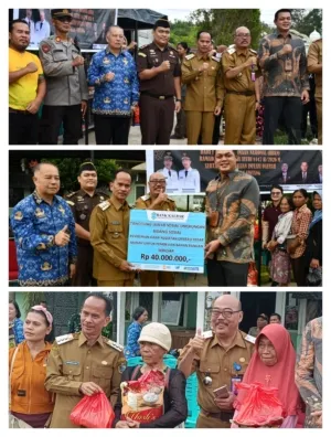 Bawa 1.000 Paket, Pemkab Sintang-Bank Kalbar Bantu Masyarakat Kelam Permai Dengan Gelar OP