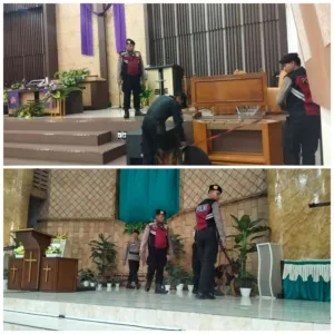 Polres Kediri Kota Sterilisasi Gereja Jelang Paskah 2026 , Pastikan Gereja di Kediri Aman
