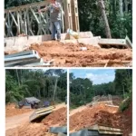 Proyek Jembatan P2D Sey Hanyo Bukoi Anggaran 2 M Lebih Di Kerjakan PT Bangun Jaya Mangkrak di Duga Kerja Asal – asalan