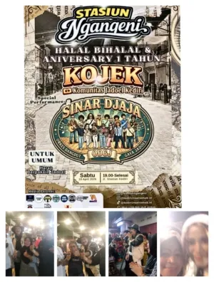 Halal Bihalal & Anniversary 1 Tahun ” KOJEK” Komunitas Jadoel Kediri Stasiun Ngangeni